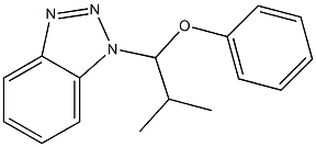 1-[1-Phenoxy-2-methylpropyl]-1H-benzotriazole Struktur