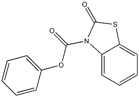 2,3-Dihydro-2-oxobenzothiazole-3-carboxylic acid phenyl ester Struktur