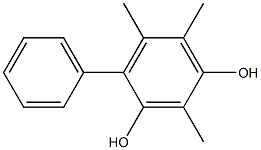 2-Phenyl-3,4,6-trimethylbenzene-1,5-diol Struktur