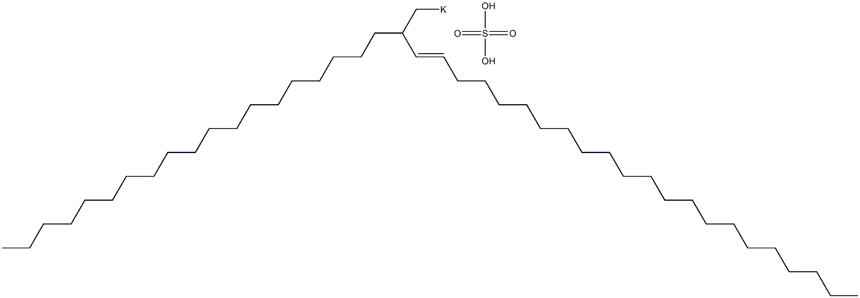 Sulfuric acid 2-nonadecyl-3-tetracosenyl=potassium ester salt Struktur