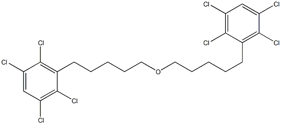 2,3,5,6-Tetrachlorophenylpentyl ether Struktur