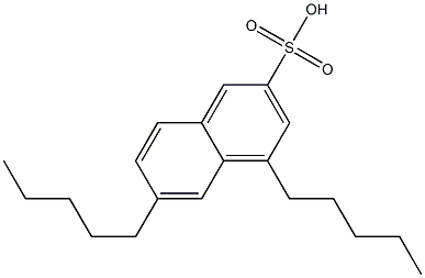 4,6-Dipentyl-2-naphthalenesulfonic acid Struktur