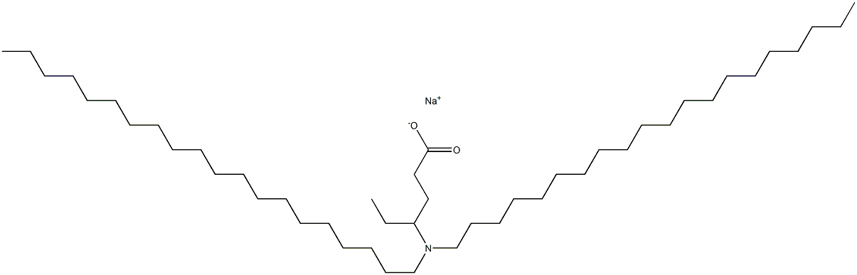 4-(Diicosylamino)hexanoic acid sodium salt Struktur