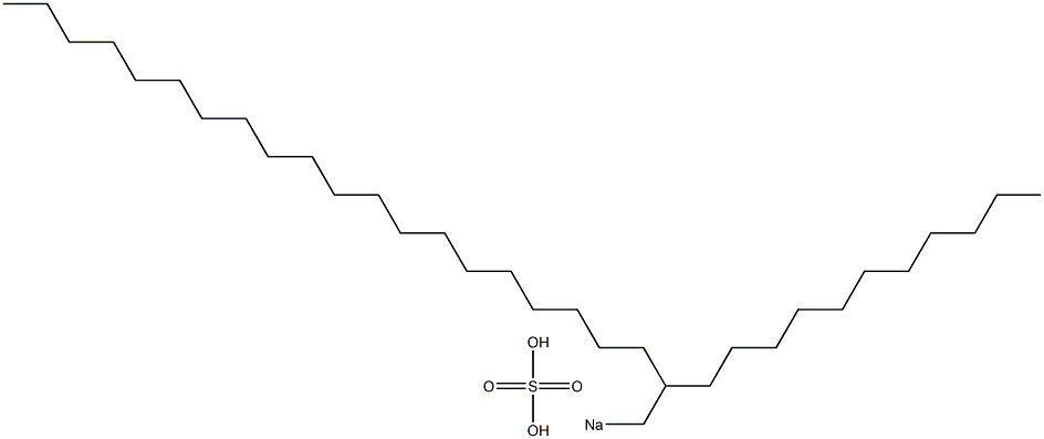 Sulfuric acid 2-undecyldocosyl=sodium salt Struktur