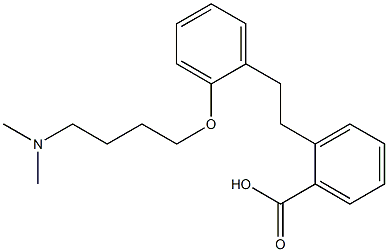 2-[2-[2-(4-Dimethylaminobutoxy)phenyl]ethyl]benzoic acid Struktur