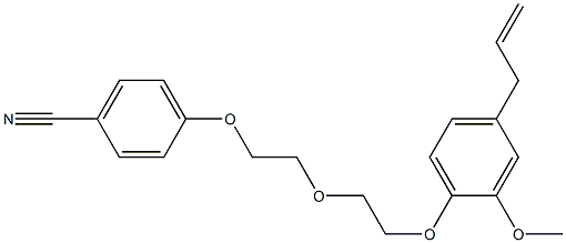 3-[4-[2-[2-(4-Cyanophenoxy)ethoxy]ethoxy]-3-methoxyphenyl]-1-propene Struktur