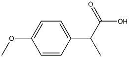 2-(4-Methoxyphenyl)propionic acid Struktur