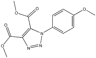 1-(4-Methoxyphenyl)-1H-1,2,3-triazole-4,5-dicarboxylic acid dimethyl ester Struktur