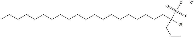 4-Hydroxytetracosane-4-sulfonic acid potassium salt Struktur