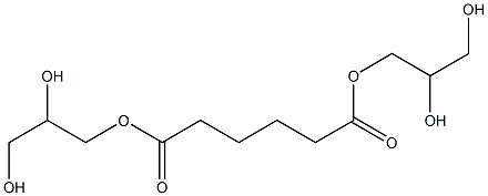 Adipic acid bis(2,3-dihydroxypropyl) ester Struktur