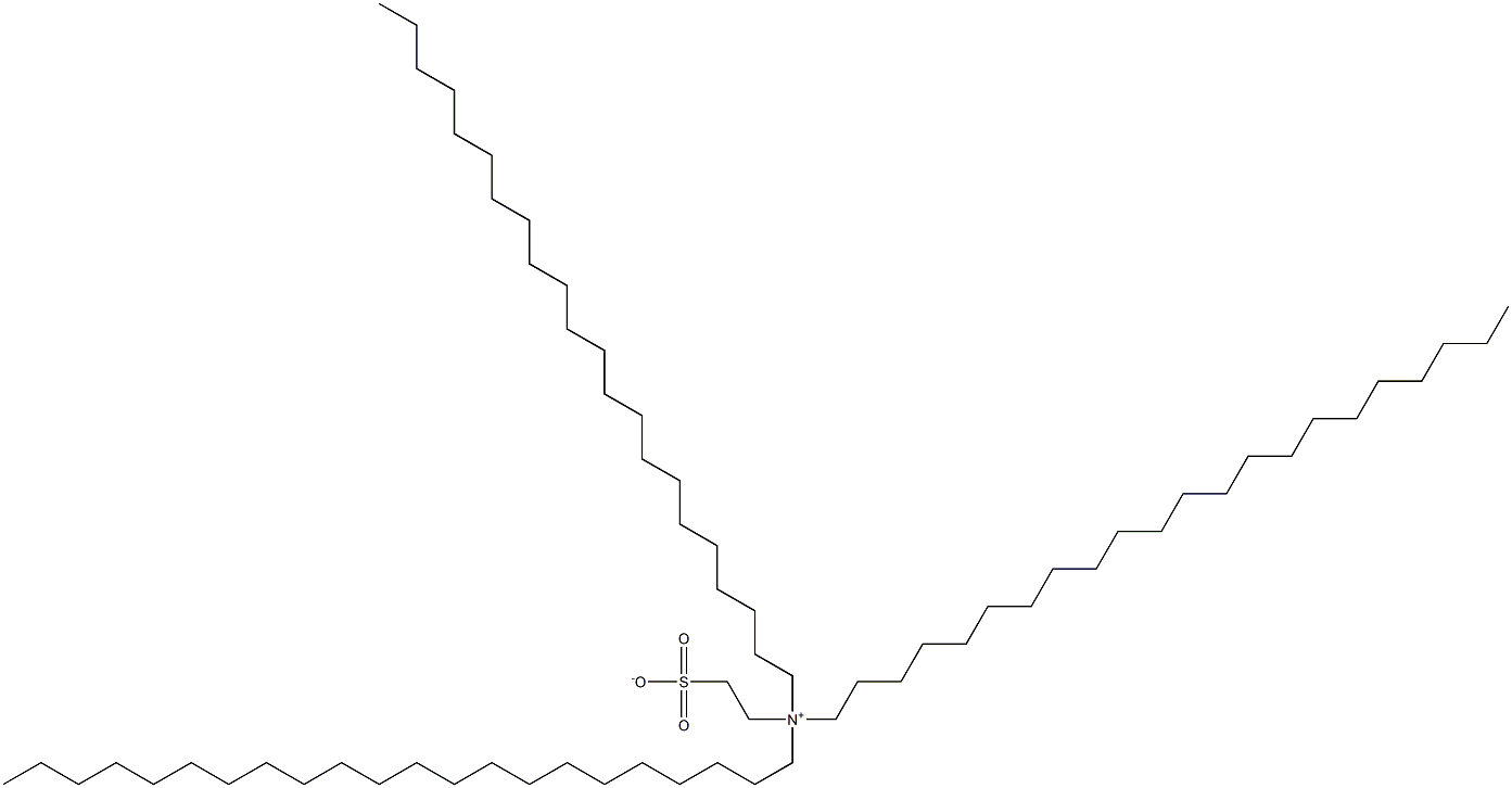 N,N-Didocosyl-N-(2-sulfonatoethyl)-1-docosanaminium Struktur