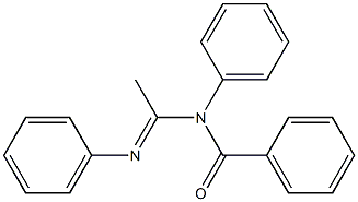 N1-Benzoyl-N1,N2-diphenylacetamidine Struktur