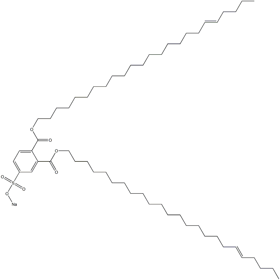 4-(Sodiosulfo)phthalic acid di(19-tetracosenyl) ester Struktur