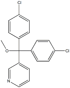 3-[Methoxybis(4-chlorophenyl)methyl]pyridine Struktur