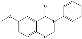 6-Methoxy-3-phenyl-2H-1,3-benzoxazin-4(3H)-one Struktur