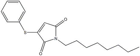 2-Phenylthio-N-octylmaleimide Struktur