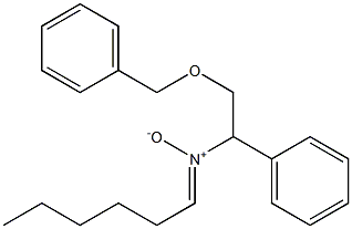 N-(2-Benzyloxy-1-phenylethyl)hexan-1-imine N-oxide Struktur