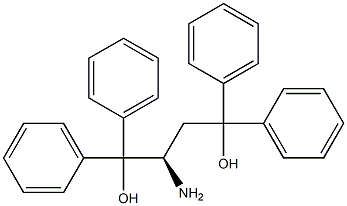 (+)-[(R)-1-Aminoethylene]bis(diphenylmethanol) Struktur