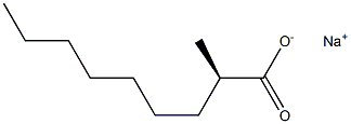 (R)-2-Methylnonanoic acid sodium salt Struktur