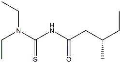 (+)-1,1-Diethyl-3-[(S)-3-methylvaleryl]thiourea Struktur