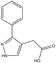 3-(Phenyl)-1H-pyrazole-4-acetic acid Struktur