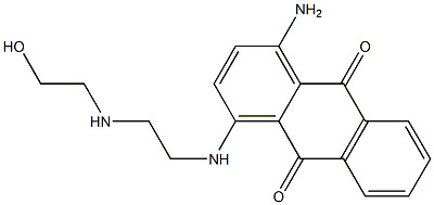 1-[[2-[(2-Hydroxyethyl)amino]ethyl]amino]-4-amino-9,10-anthraquinone Struktur