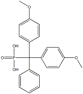 4,4'-Dimethoxytritylphosphonic acid Struktur