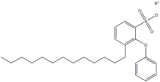 2-Phenoxy-3-tridecylbenzenesulfonic acid potassium salt Struktur