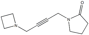 1-[4-(1-Azetidinyl)-2-butynyl]-2-pyrrolidone Struktur