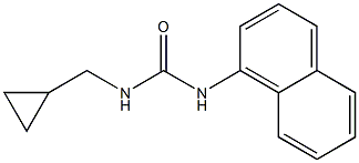 1-Cyclopropylmethyl-3-(1-naphtyl)urea Struktur