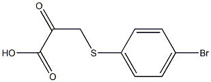 3-[(4-Bromophenyl)thio]pyruvic acid Struktur