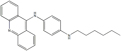 N-[4-(Hexylamino)phenyl]-9-acridinamine Struktur