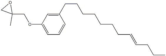 3-(8-Dodecenyl)phenyl 2-methylglycidyl ether Struktur