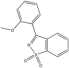 3-(2-Methoxyphenyl)-1,2-benzisothiazole 1,1-dioxide Struktur