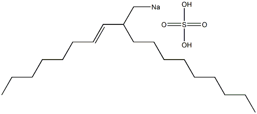 Sulfuric acid 2-(1-octenyl)undecyl=sodium ester salt Struktur