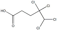 4,4,5,5-Tetrachlorovaleric acid Struktur