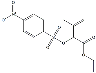 2-[[(p-Nitrophenyl)sulfonyl]oxy]-3-methyl-3-butenoic acid ethyl ester Struktur