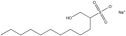 1-Hydroxydodecane-2-sulfonic acid sodium salt Struktur