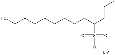 12-Hydroxydodecane-4-sulfonic acid sodium salt Struktur