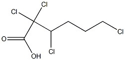 2,2,3,6-Tetrachlorocaproic acid Struktur