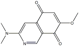 7-Methoxy-3-(dimethylamino)isoquinoline-5,8-dione Struktur