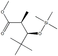 (2S,3R)-2,4,4-Trimethyl-3-trimethylsiloxypentanoic acid methyl ester Struktur