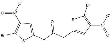 2-Bromo-3-nitrothiophen-5-yl(methyl) ketone Struktur