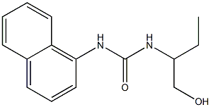 1-(1-Hydroxymethylpropyl)-3-(1-naphtyl)urea Struktur