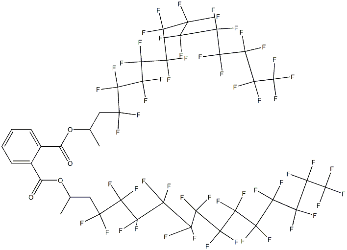 Phthalic acid di[2-(heptacosafluorotridecyl)-1-methylethyl] ester Struktur