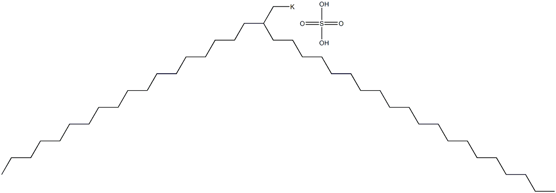 Sulfuric acid 2-octadecyldocosyl=potassium salt Struktur