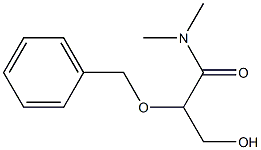 N,N-Dimethyl-3-hydroxy-2-(benzyloxy)propanamide Struktur