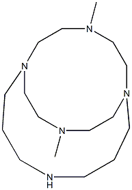 12,17-Dimethyl-1,5,9,12,17-pentaazabicyclo[7.5.5]nonadecane Struktur