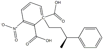 (+)-3-Nitrophthalic acid hydrogen 1-[(S)-3-phenylbutyl] ester Struktur