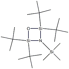 2,2,4,4-Tetrakis(1,1-dimethylethyl)-3-trimethylsilyl-1-oxa-3-aza-2,4-disilacyclobutane Struktur